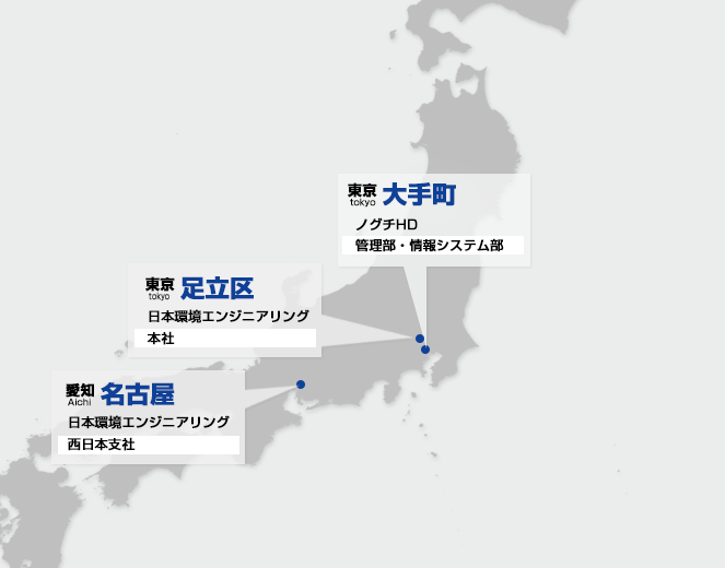 ノグチHD 事業拠点