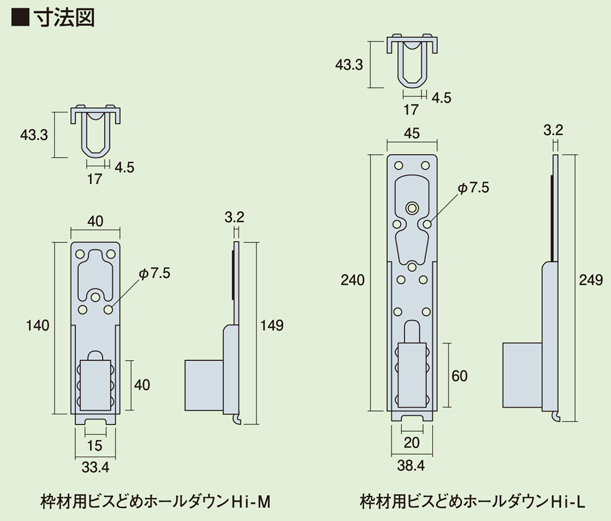 超人気新品 タナカ 枠材用ビスどめホールダウン Hi-M 30個入 AF2H28